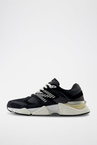 Baskets en cuir 9060 - Noir et blanc