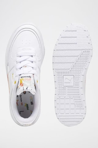 Sneakers en cuir Cali Dream Blanc et orange