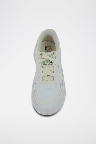 Sneakers en cuir Cali Dream-Blanc et beige