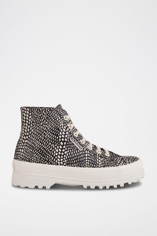 Sneakers montantes 2341-ALPINA Noir et beige