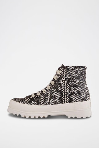 Sneakers montantes 2341-ALPINA Noir et beige