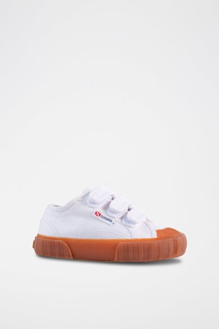 Sneakers Straps Drill Blanc