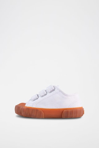 Sneakers Straps Drill Blanc