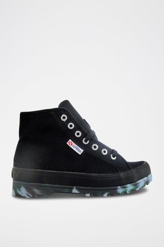 Sneakers montantes 2341-ALPINA MARBLEGUM COTU - Noir
