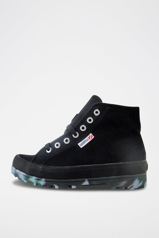 Sneakers montantes 2341-ALPINA MARBLEGUM COTU - Noir