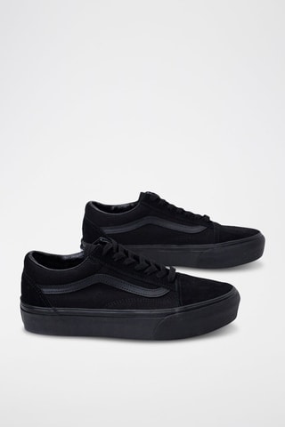 Sneakers plateformes en nubuck Old Skool - Noir