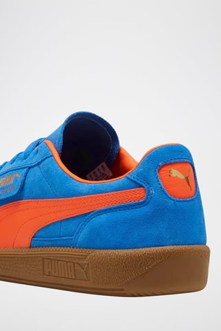 Baskets en nubuck Palermo - Bleu et orange