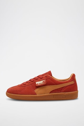Baskets en nubuck Palermo - Rouge et marron