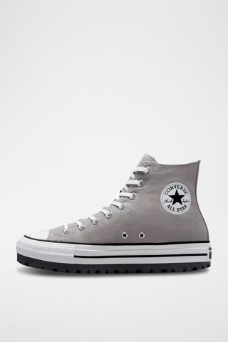 Sneakers plateformes montantes All Star HI Canvas City Trek - Gris