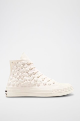 Sneakers plateformes montantes Chuck 70 HI - Blanc