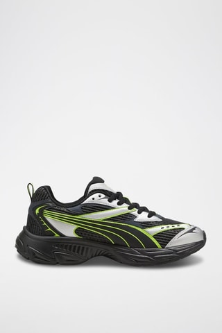Baskets Morphic Athletic - Noir et vert fluo