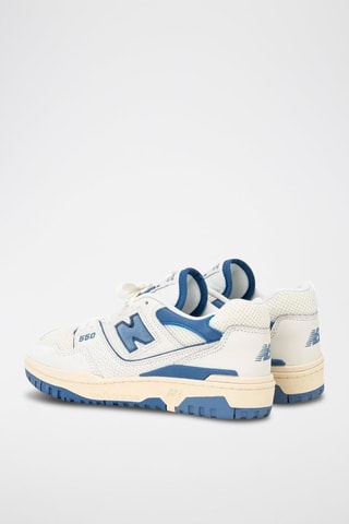 Sneakers en cuir BB550 - Blanc et bleu