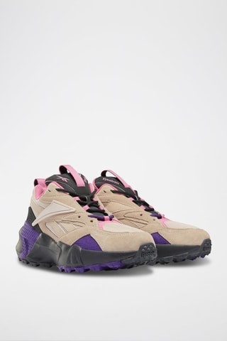 Sneakers Double Mix Trail Beige et violet
