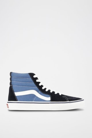 Sneakers montantes en nubuck SK8 High - Noir et bleu