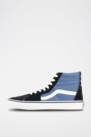 Sneakers montantes en nubuck SK8 High - Noir et bleu