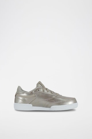 Sneakers en cuir Club C Argenté