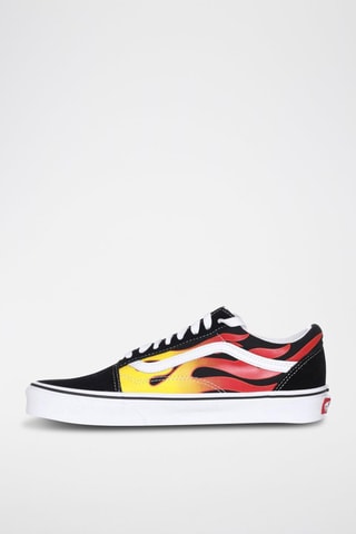 Sneakers Old Skool Flame Noir et jaune