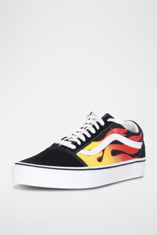 Sneakers Old Skool Flame Noir et jaune
