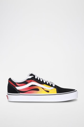 Sneakers Old Skool Flame Noir et jaune