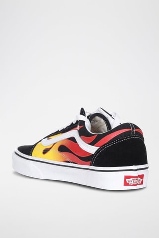 Sneakers Old Skool Flame Noir et jaune
