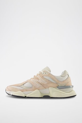 Baskets en cuir 9060 - Rose et blanc