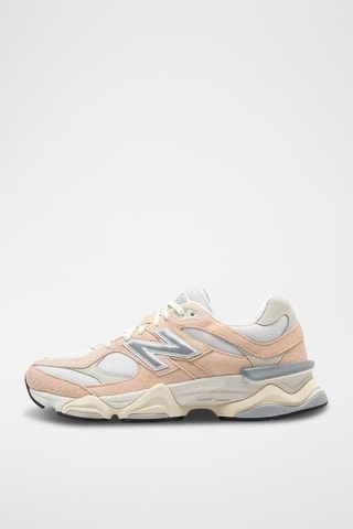 Baskets en cuir 9060 - Rose et blanc