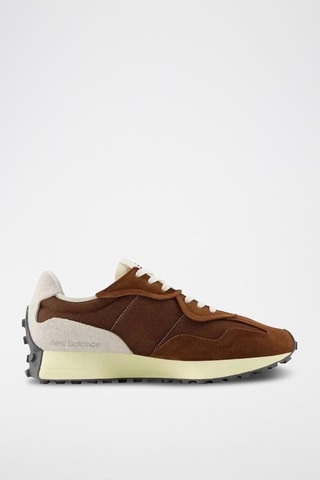 Baskets 327 en cuir - Marron et blanc