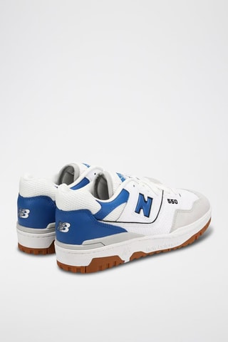 Baskets en cuir BB550 - Blanc et bleu roi