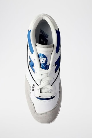 Baskets en cuir BB550 - Blanc et bleu roi