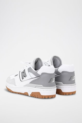 Baskets en cuir BB550 - Blanc et gris