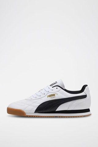 Baskets en cuir Roma Anniversario - Blanc et noir