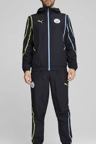 Veste de survêtement à capuche Pre-Match Manchester City 2024/25 - Bleu foncé