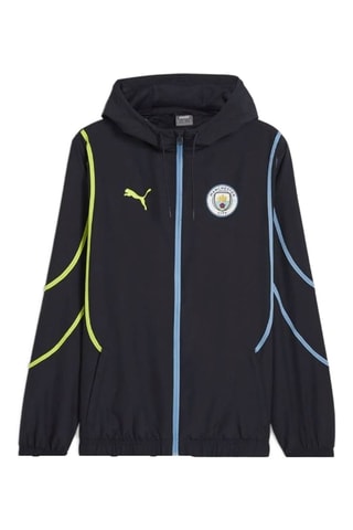 Veste de survêtement à capuche Pre-Match Manchester City 2024/25 - Bleu foncé