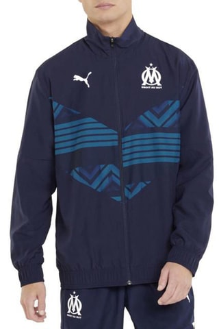 Veste de survêtement Puma OM Prematch - Bleu foncé