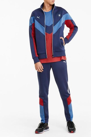Veste de survêtement Motorsport  -  Bleu marine et rouge