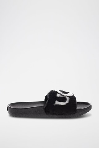 Sandales fourrées Royale Graphic Noir