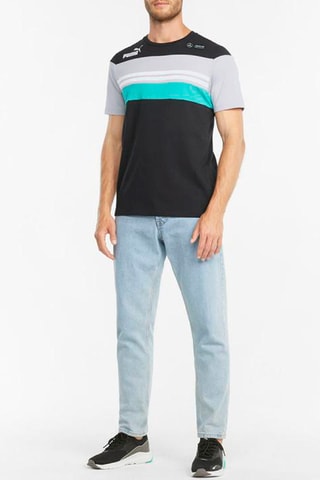 T-shirt Mercedes - Noir