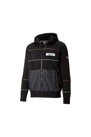 Sweat à capuche Porsche 911 - Noir et orange fluo