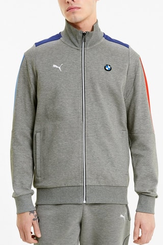 Sweat Motorsport - Gris chiné et bleu marine