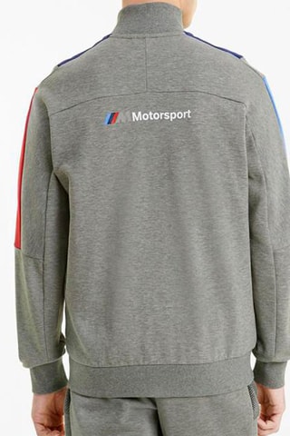 Sweat Motorsport - Gris chiné et bleu marine