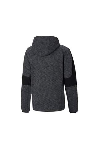 Sweat à capuche Evostripe - Anthracite chiné et noir