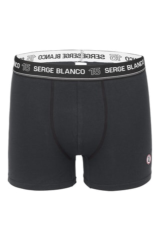 2 boxers Noir et gris - Serge Blanco