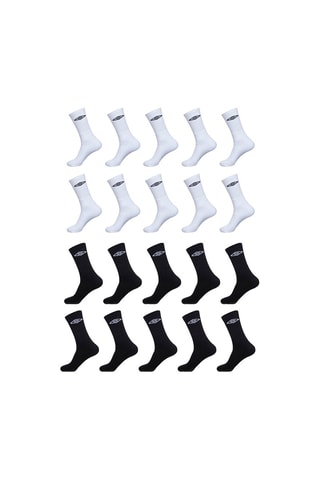 20 paires de chaussettes Blanc - Umbro