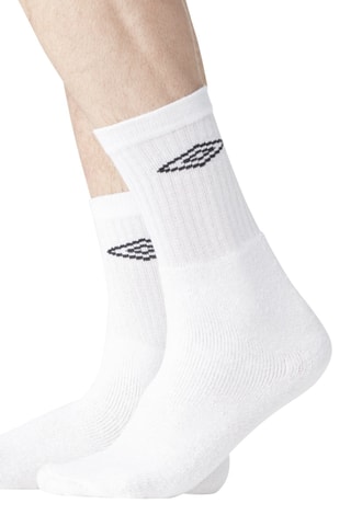 20 paires de chaussettes Blanc - Umbro
