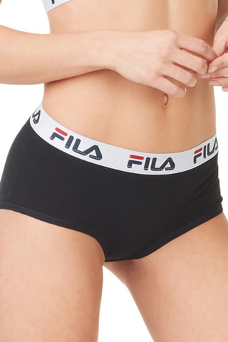 3 shortys Blanc, gris chiné et noir - Fila