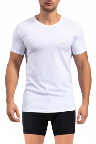 T-shirt de pyjama - Blanc - Pierre Cardin