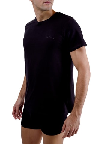 2 t-shirts de pyjama - Noir - Pierre Cardin