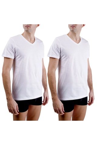 2 t-shirts de pyjama - Blanc - Pierre Cardin