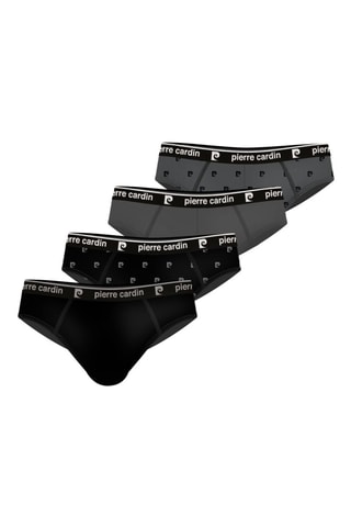 4 cuecas - Preto - Pierre Cardin