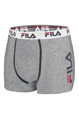 4 boxers - Bleu marine, noir et gris clair - Fila